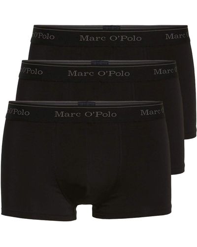Marc O' Polo Body & Beach Multipack M-Shorts 3-Pack Boxeur Ajust - Noir