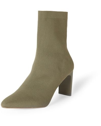 The Drop Jane High Heel Pull-on Sock Boot - Green