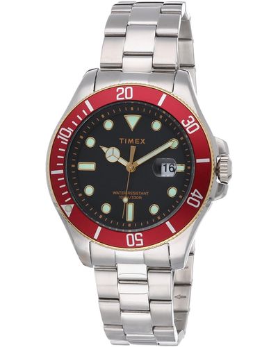 Timex Harborside Coast 43mm Tw2v27400vq Quartz Watch - Metallic