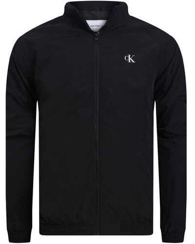 Calvin Klein Jacket Unpadded Harrington For Transition Weather - Black