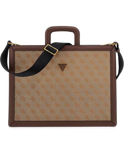 Guess VEZZOLA BUM BAG UNISEX - Riñonera - brown/beige/marrón 