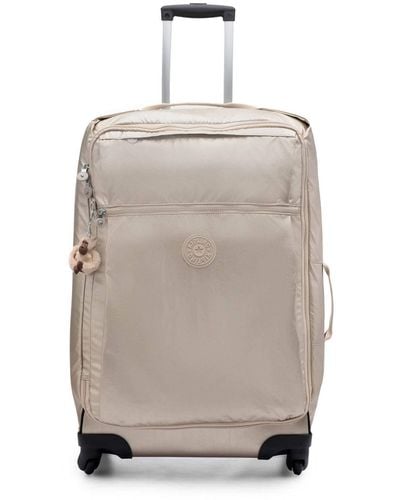Kipling Darcey Medium 26-inch Softside Checked Rolling Luggage - Natural