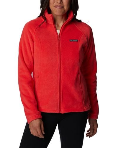 Columbia Benton Springs Classic Fit Full Zip Soft Fleece Jacket Fleecejacke - Rot