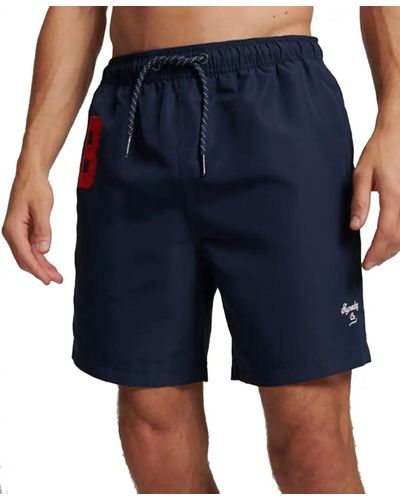Superdry 17 Inch Polo Swim Shorts - Blue