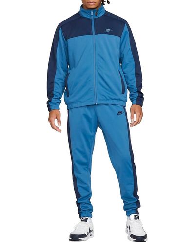 Nike Tuta Ginnastica Uomo DM6843 408 M NSW SPE PK TRK Suit Marina Blue
