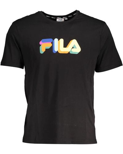 Fila Blunk Regular Graphic T-Shirt - Nero