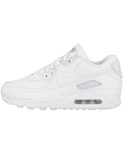 Nike Air Max 90 Leather Sneakers - Weiß
