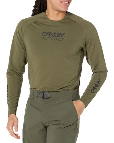 Oakley Erwachsene Factory Pilot MTB Langärmliges Trikot II T-Shirt - Grün