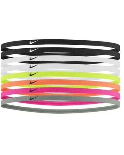 Nike Skinny Hoofdbanden 8 Paar Tennis Swoosh - Wit