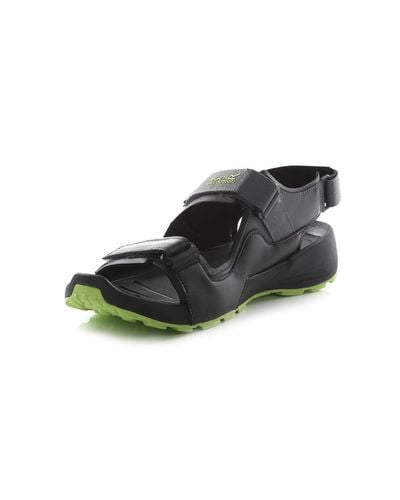 Regatta S Samaris Sandals Black/lime 6.5 - Green