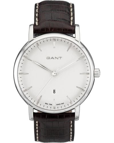 GANT Analogue Quartz Watch With Leather Strap W70432 - Grey