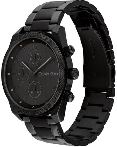 Calvin Klein Analog Japanese Quartz Watch With Stainless Steel Strap 25200359 - Black