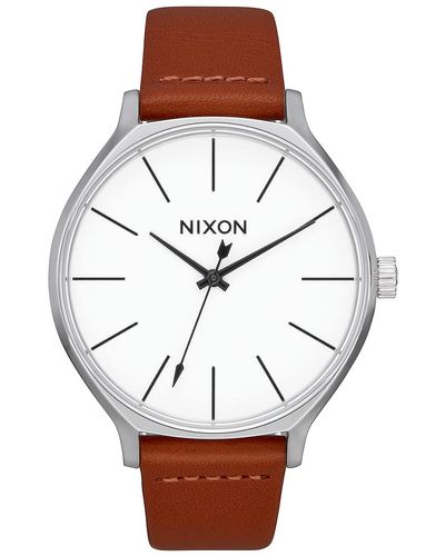 Nixon Clique 's Fashion-forward Watch - Brown