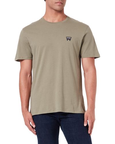 Wrangler Sign off Tee Maglia - Grigio