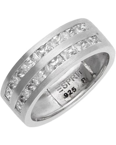 Esprit Ring Silber Zirkonia ESRG92222A1 - Grau