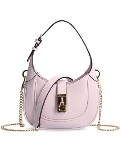 Guess Maimie Mini Aviana Convertible Hobo Lilac - Pink