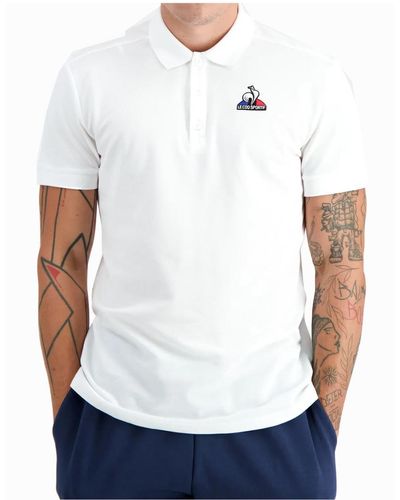 Le Coq Sportif ESS Poloshirt Ss Nr. 2 M New Optical White T-Shirt - Weiß