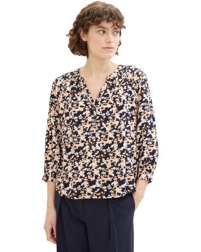 Tom Tailor Tunica Bluse mit Muster - Mehrfarbig