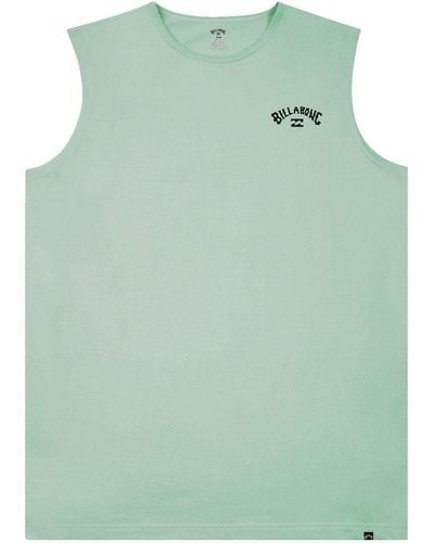 Billabong Big And Tall Muscle Shirts For – Jersey Sleeveless Muscle T - Green