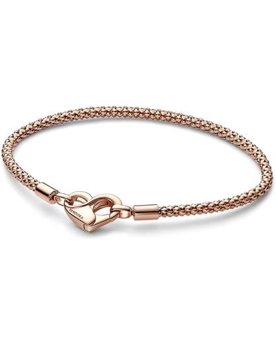 PANDORA Moments Studded Chain Bracelet 582731C00-17 - Mettallic