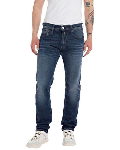 Replay Jeans da uomo elasticizzati - Blu