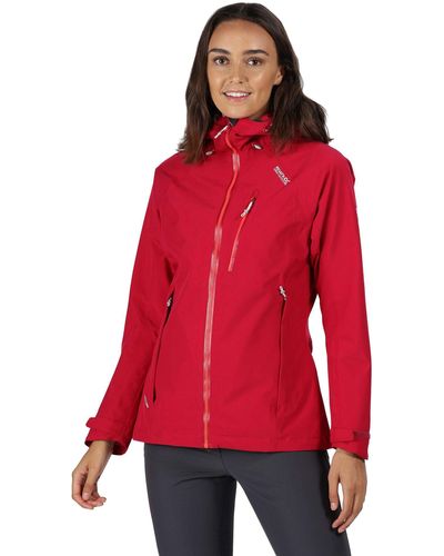 Regatta S/ladies Birchdale Waterproof Shell Jacket - Red