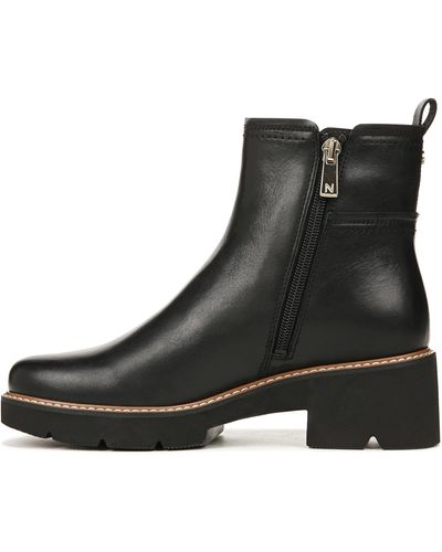 Naturalizer S Darry Bootie Water Repellent Ankle Boot Black Leather 11 M