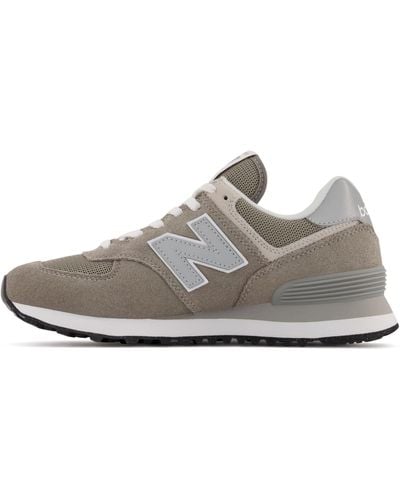 New Balance 574, Scarpe da Ginnastica Donna, Grigio, 43.5 EU - Bianco