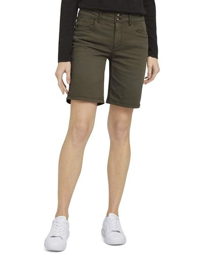 Tom Tailor Alexa Slim Bermuda Shorts 1025575 - Grün