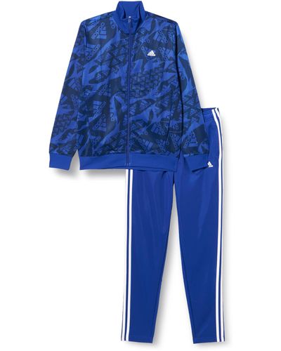 adidas Essentials Allover Print Track Suit Chándal - Azul