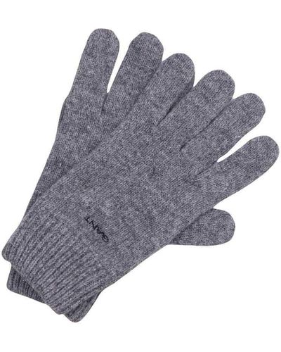 GANT D1. Knitted Wool Gloves - Grey