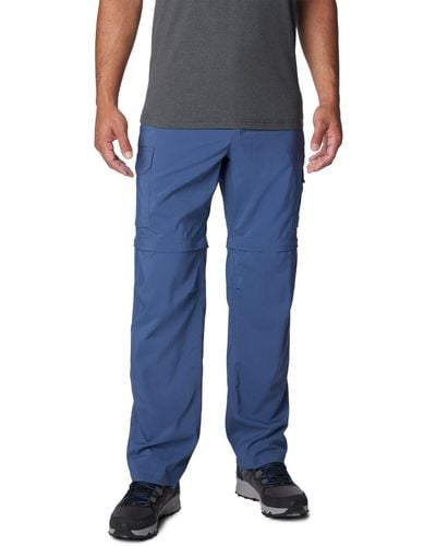 Columbia Pantaloni Convertibili Silver Ridge Utility Escursionismo - Blu