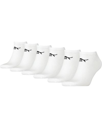 PUMA Sneaker Socken knöchelhoch für 6er Pack - Weiß