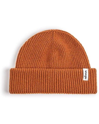 Wrangler Sign Off Beanie Hat - Brown