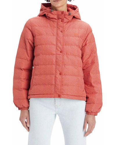 Levi's Edie Packable Jacket Voor - Rood