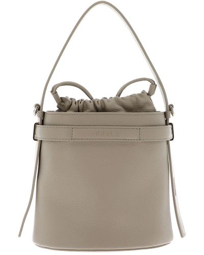 Furla Giove Mini Bucket Bag Grano - Grigio
