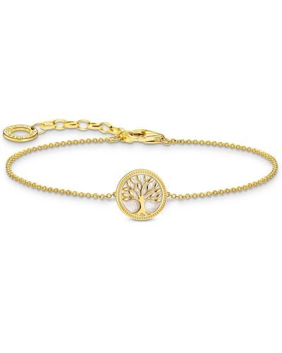 Thomas Sabo Tree-of-love Charm Bracelet In Gold-plated Silver A2160-427-39 - Metallic