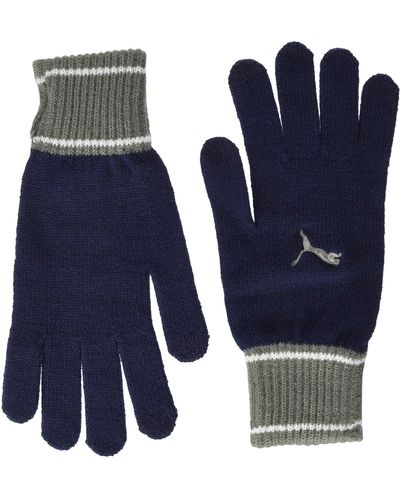PUMA Knit Gloves Handschoenen - Blauw