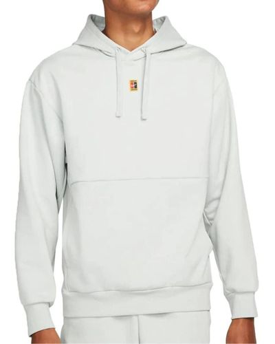 Nike Ct Dri Fit Flc Heritage Hooded Sweatshirt - Grey