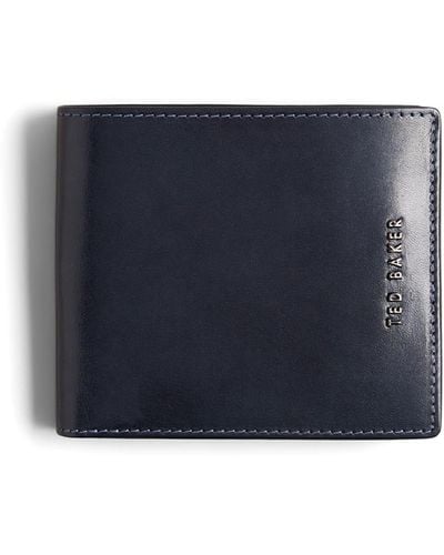Ted Baker Sammed Folded Leather Wallet - Blue