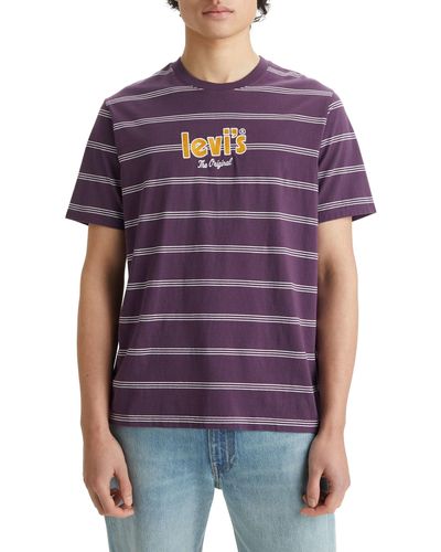 Levi's Ss Relaxed Fit Tee - Morado