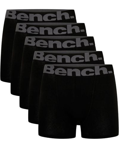 Bench , Everyday Multipack Essentials Atmungsaktive Stretchy Weiche Baumwolle Rich Trunks - Schwarz