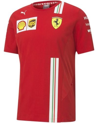 PUMA T-Shirt Scuderia Ferrari Team da - Rosso