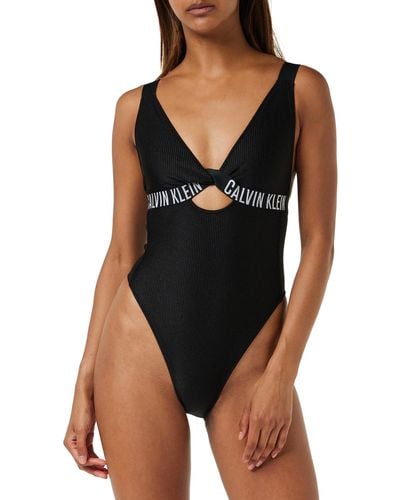 Calvin Klein Badeanzug Sport - Schwarz