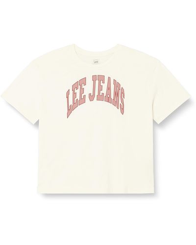 Lee Jeans Maglietta Girocollo T-Shirt - Bianco
