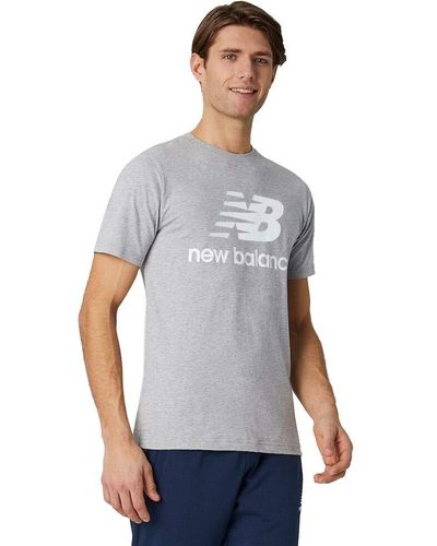 New Balance Essentials Stacked Logo T-shirt - Gray