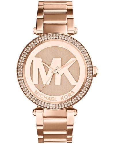 Michael Kors Analog Quartz Watch With Stainless Steel Strap Mk5865 - Multicolor
