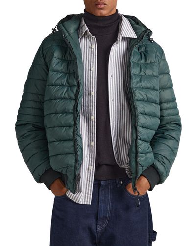 Pepe Jeans Billy Puffer Jas Voor - Blauw