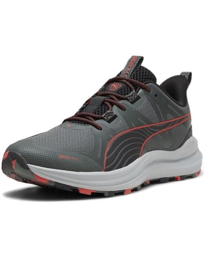 PUMA Mens Reflect Lite Trail Running Trainers Shoes - Grey, Grey, 11 - Black