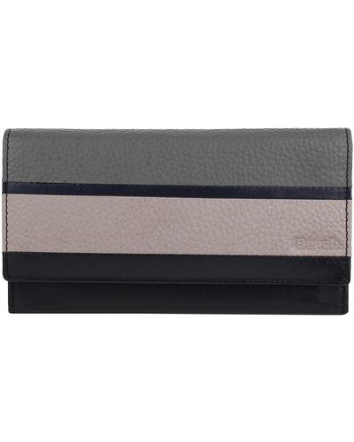 Bench Geldbörse RFID Leder 18,5 cm - Grau
